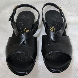 SAS Caress cross strap wedge sandals